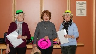 80 ans: Jeanine Hottelier, Claudine Robert, qui fêtait ses 80 ans le jour des Failles, et Monique Brunel (de g à d).